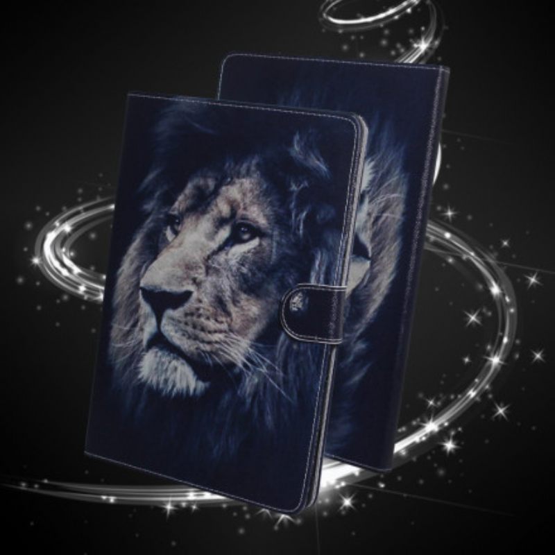 Nahkakotelo Samsung Galaxy Tab A7 Lion Head
