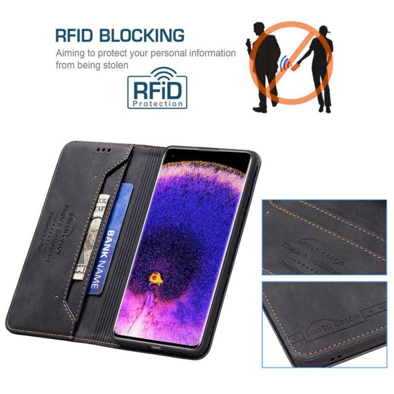 Puhelinkuoret Oppo Find X5 Kotelot Flip Binfen Color