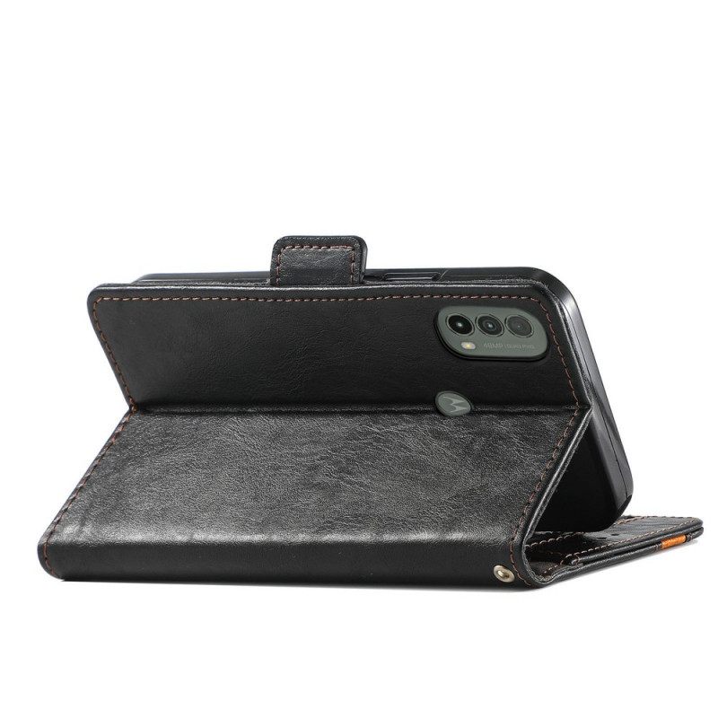 Kotelot Moto E40 / E30 / E20 Bicolor Double Clasp Caseneo