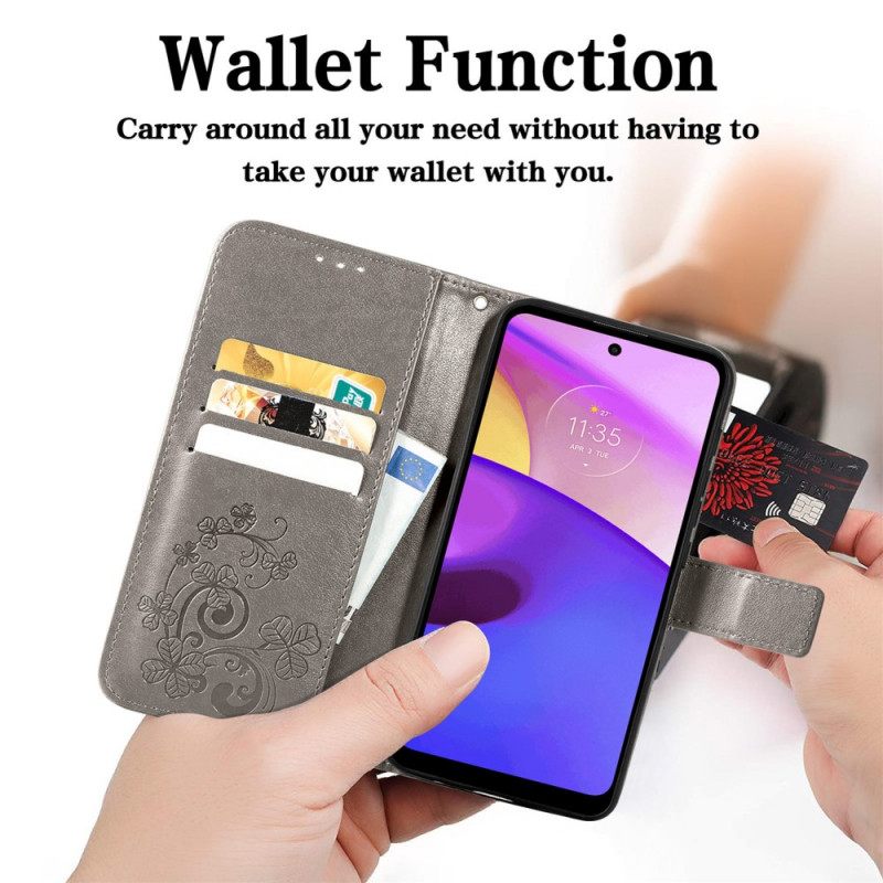 Kotelot Moto E40 / E30 / E20 Four Leaf Clover