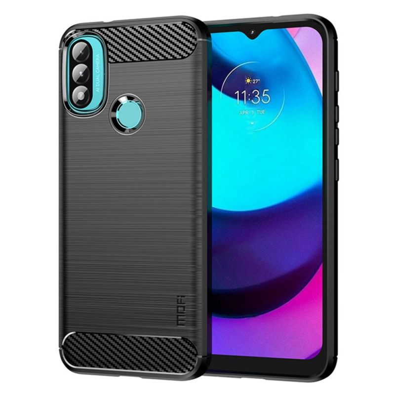 Kuori Moto E40 / E30 / E20 Harjattu Hiilikuitu Mofi