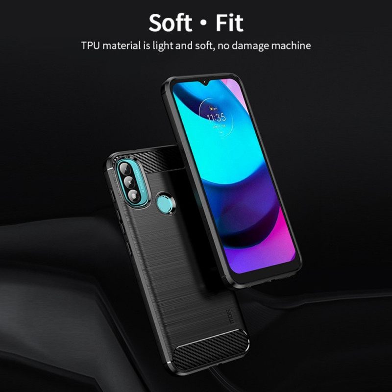 Kuori Moto E40 / E30 / E20 Harjattu Hiilikuitu Mofi