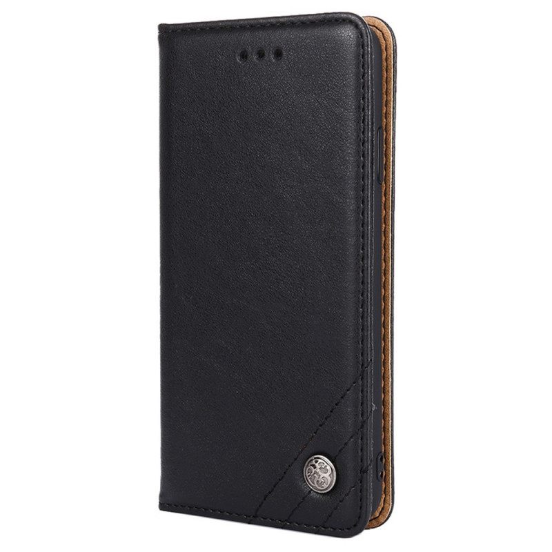 Puhelinkuoret Moto E40 / E30 / E20 Kotelot Flip Tyylinen Nahkaniitti