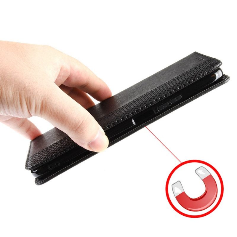 Puhelinkuoret Moto E40 / E30 / E20 Kotelot Flip Tyylitelty Vintage-nahkaefekti