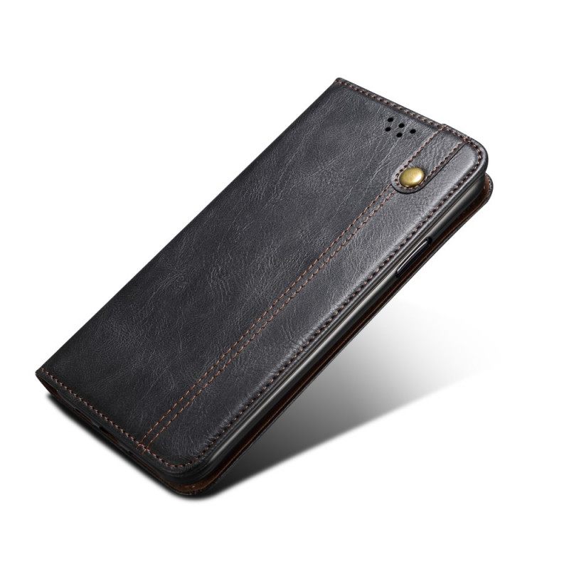 Puhelinkuoret Moto E40 / E30 / E20 Kotelot Flip Vahattu Keinonahka