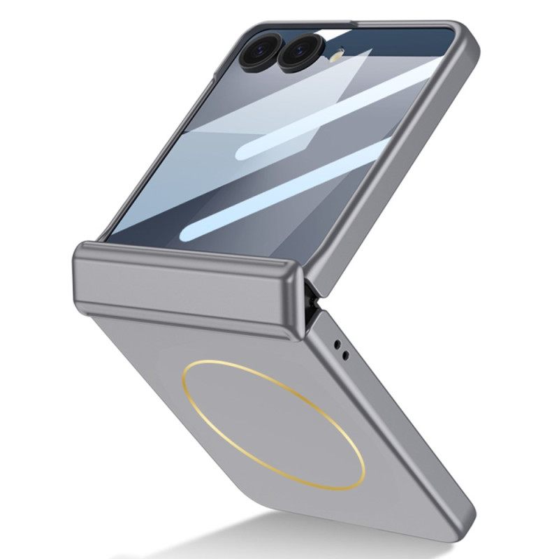 Case Samsung Galaxy Z Flip 7 Puhelinkuoret Magneettisella Kiinnityksellä Saranasuojalla Ja Gkk-brändäyksellä