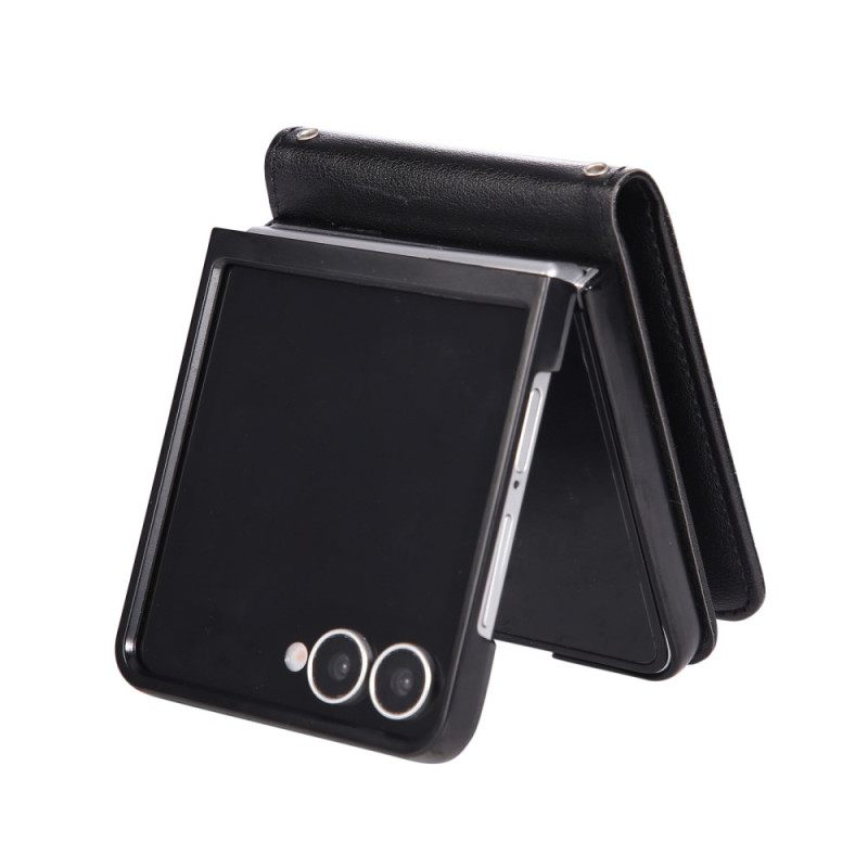 Kotelot Samsung Galaxy Z Flip 7 Keinonahkainen Korttikotelo Suojakuori