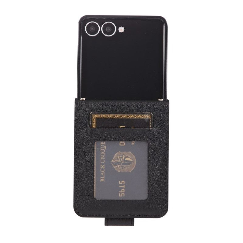 Kotelot Samsung Galaxy Z Flip 7 Keinonahkainen Korttikotelo Suojakuori