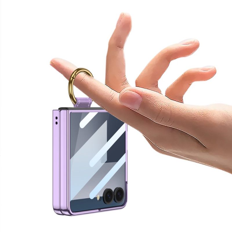 Kuori Samsung Galaxy Z Flip 7 Gkk-näytönsuoja Ja Sormusteline