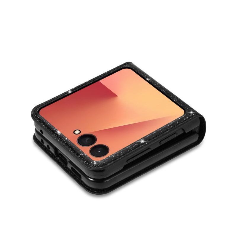 Kuori Samsung Galaxy Z Flip 7 Kimaltava Korttiteline