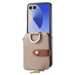 Kuori Samsung Galaxy Z Flip 7 Kolikkokukkaro Ja Sormuspidike