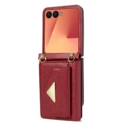 Kuori Samsung Galaxy Z Flip 7 Korttikotelo Ja Rannehihna