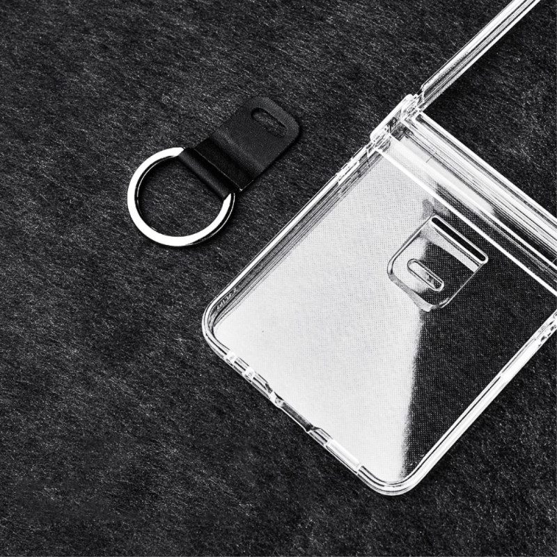 Kuori Samsung Galaxy Z Flip 7 Läpinäkyvä Sormuspidikkeellä Suojakuori