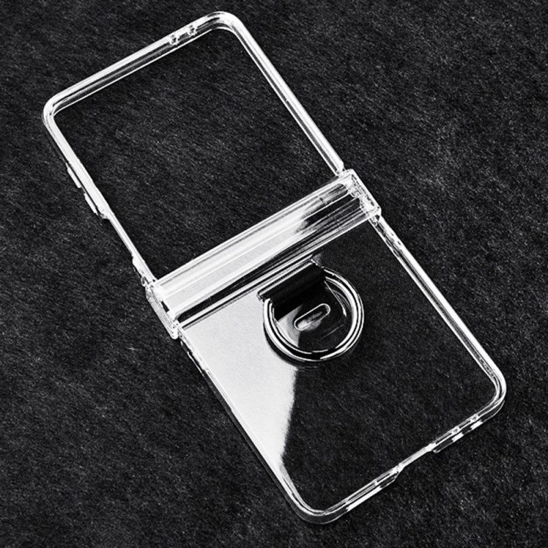 Kuori Samsung Galaxy Z Flip 7 Läpinäkyvä Sormuspidikkeellä Suojakuori