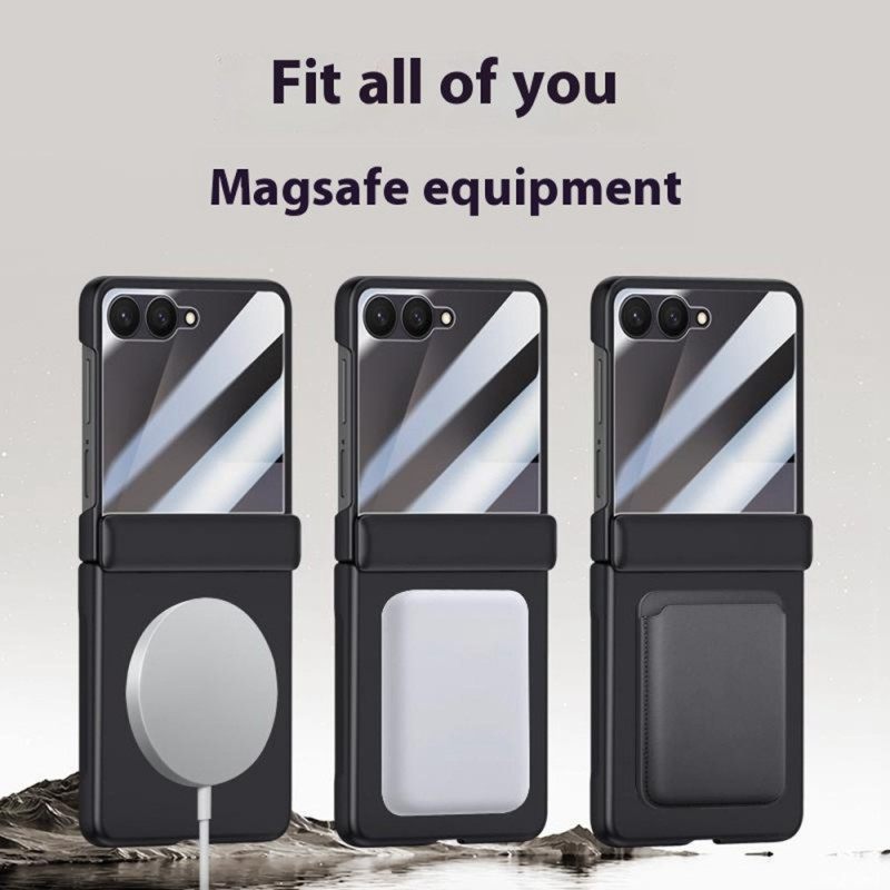 Kuori Samsung Galaxy Z Flip 7 Magneettinen Ja Metalliefektillä