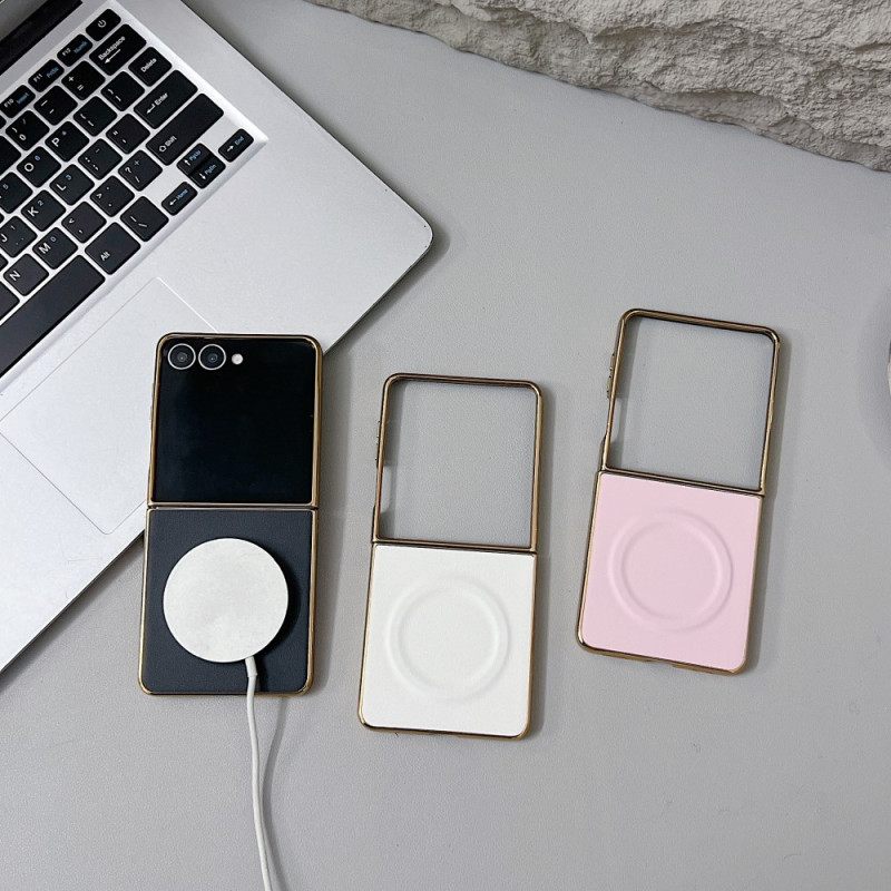 Kuori Samsung Galaxy Z Flip 7 Magneettinen Nappapinta Suojakuori