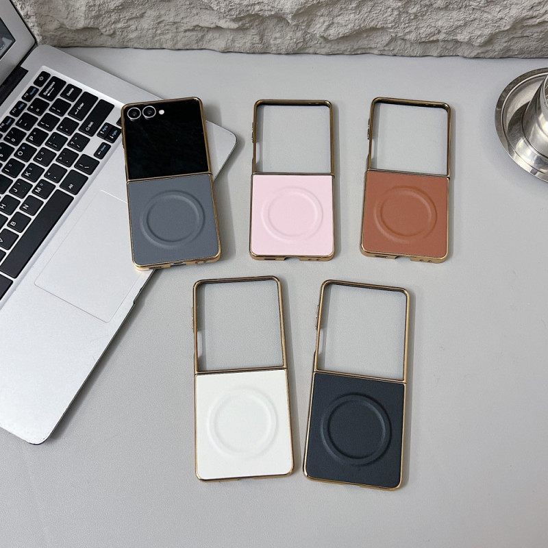 Kuori Samsung Galaxy Z Flip 7 Magneettinen Nappapinta Suojakuori
