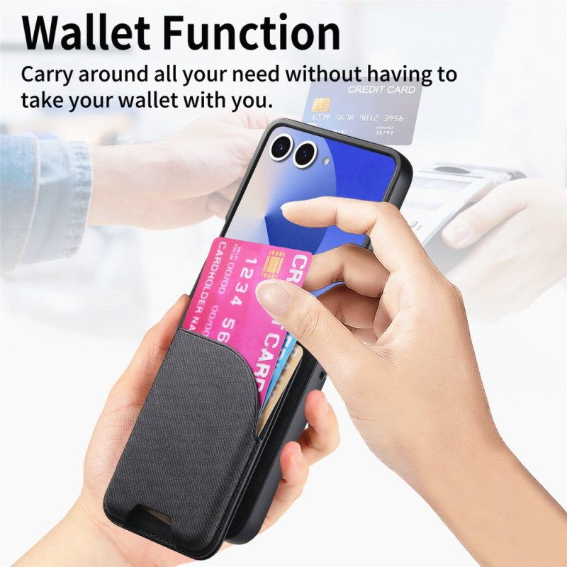 Kuori Samsung Galaxy Z Flip 7 Magneettinen Pidikkeellä Ja Irrotettavalla Korttipidikkeellä
