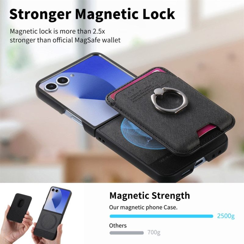 Kuori Samsung Galaxy Z Flip 7 Magsafe-yhteensopiva Irrotettavan Korttikotelon Kanssa