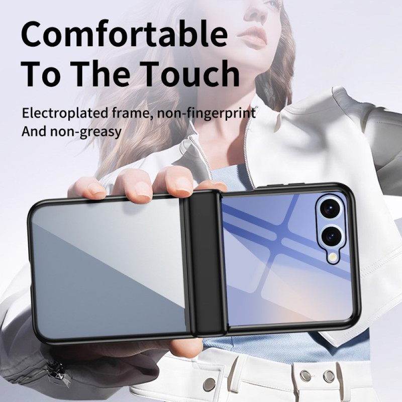 Kuori Samsung Galaxy Z Flip 7 Metalliefektinen Saranasuoja Suojakuori