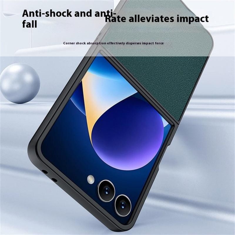 Kuori Samsung Galaxy Z Flip 7 Nahkakuvioinen Suojakuori