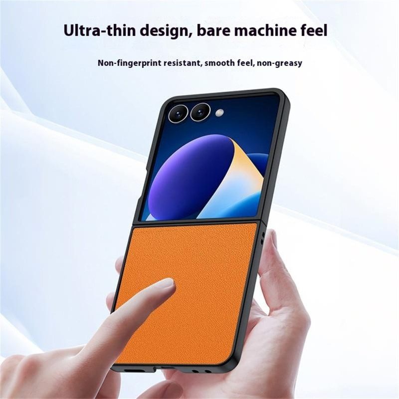 Kuori Samsung Galaxy Z Flip 7 Nahkakuvioinen Suojakuori