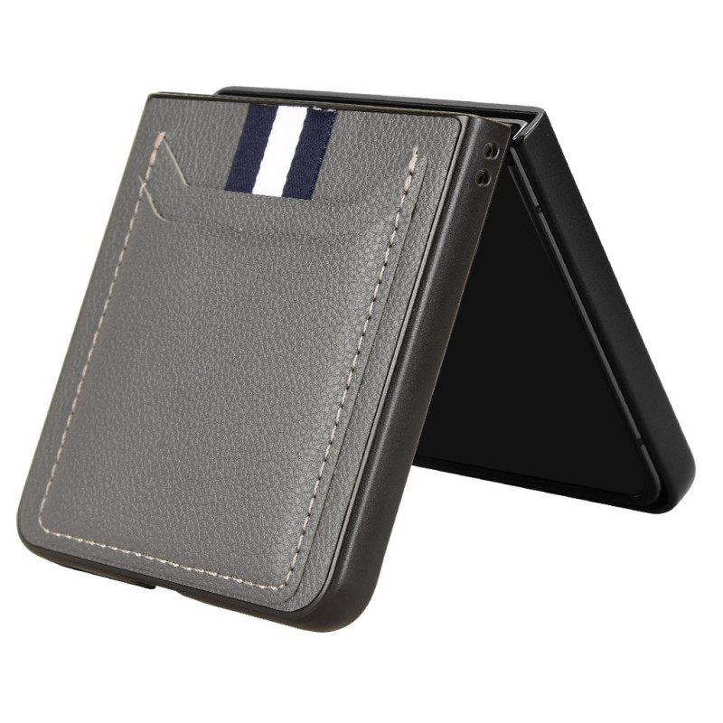 Kuori Samsung Galaxy Z Flip 7 Nahkatyylinen Korttikotelo