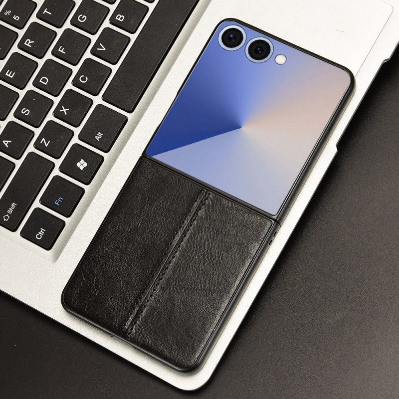 Kuori Samsung Galaxy Z Flip 7 Ommeltu Nahkakuvioinen