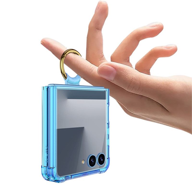 Kuori Samsung Galaxy Z Flip 7 Sormuspidike Ja Suojaus Iskunkestävä Suojakuori