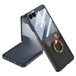 Kuori Samsung Galaxy Z Flip 7 Sormusteline Ja Korttiteline Suojakuori