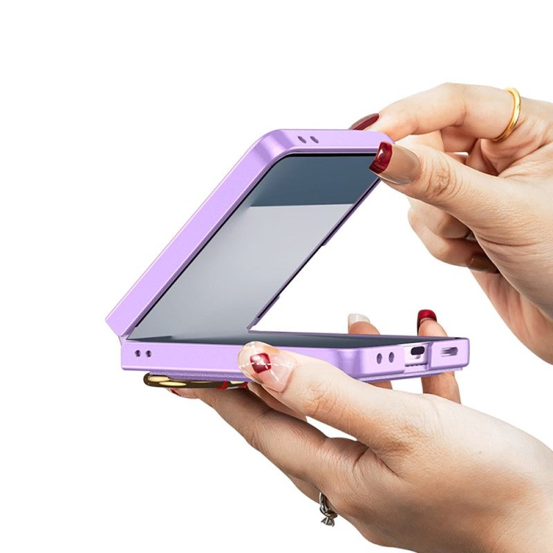 Kuori Samsung Galaxy Z Flip 7 Sormusteline Ja Korttiteline Suojakuori