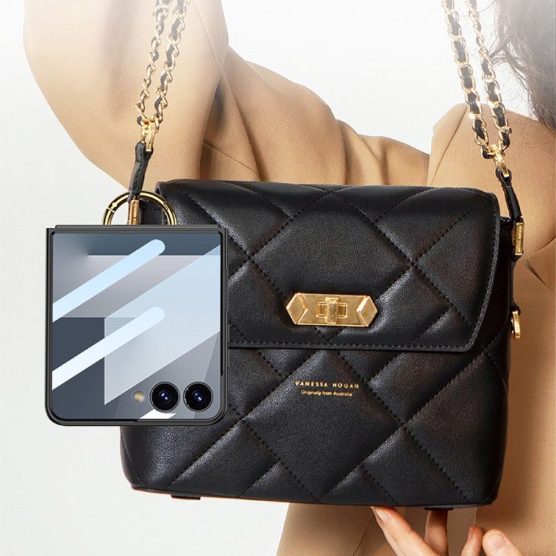 Kuori Samsung Galaxy Z Flip 7 Sormusteline Ja Korttiteline Suojakuori