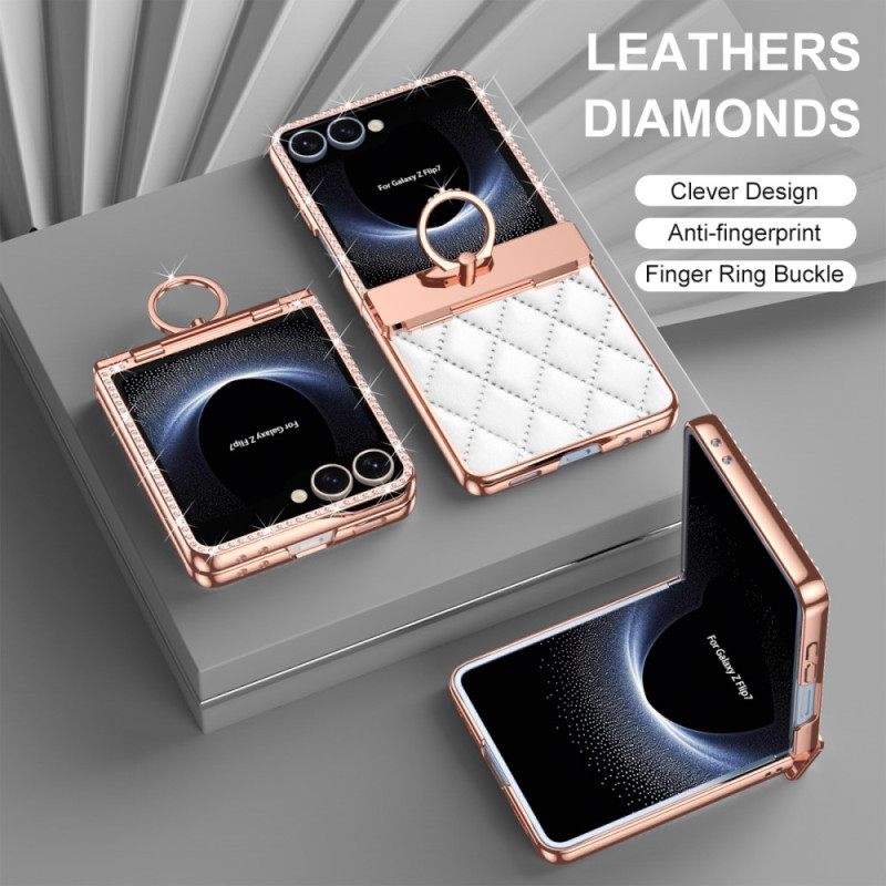 Kuori Samsung Galaxy Z Flip 7 Sormusteline Ja Strassikoriste