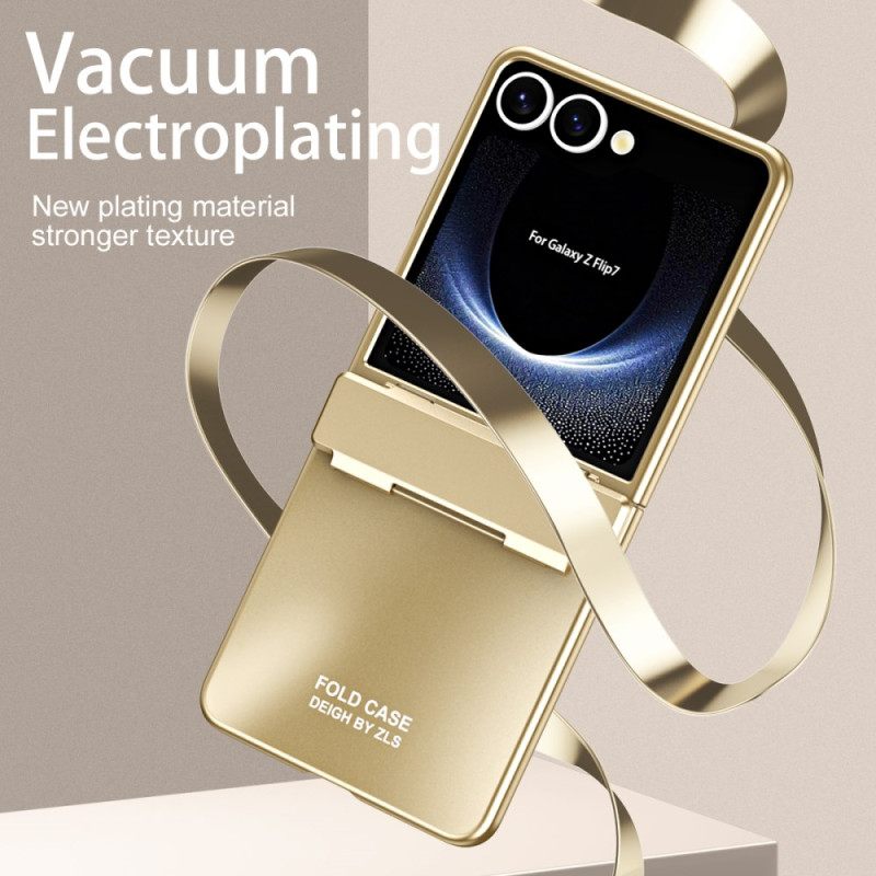 Puhelinkuoret Samsung Galaxy Z Flip 7 Metallinen Efekti Näytönsuojalla