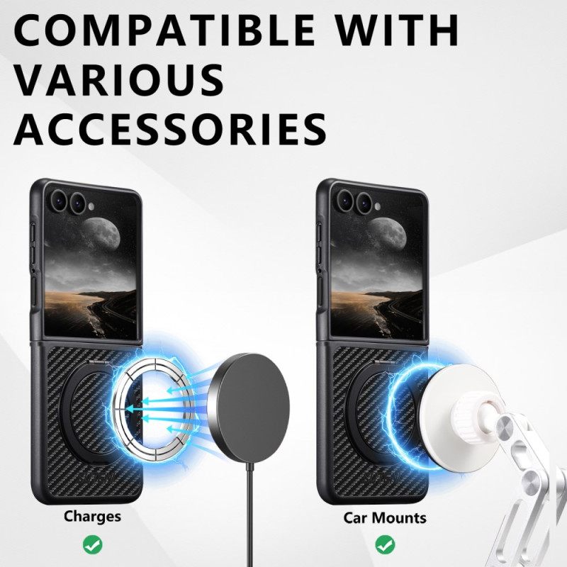 Puhelinkuoret Samsung Galaxy Z Flip 7 Suteni-pyörivä Pidike