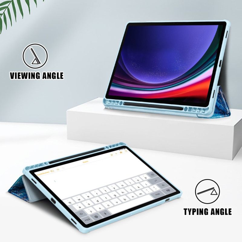 Samsung Galaxy Tab S10 Plus Aaltoileva Läpinäkyvä Takakansi