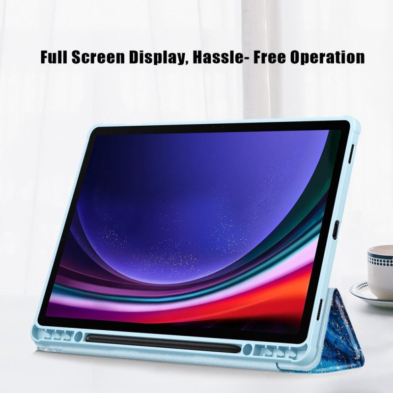 Samsung Galaxy Tab S10 Plus Aaltoileva Läpinäkyvä Takakansi