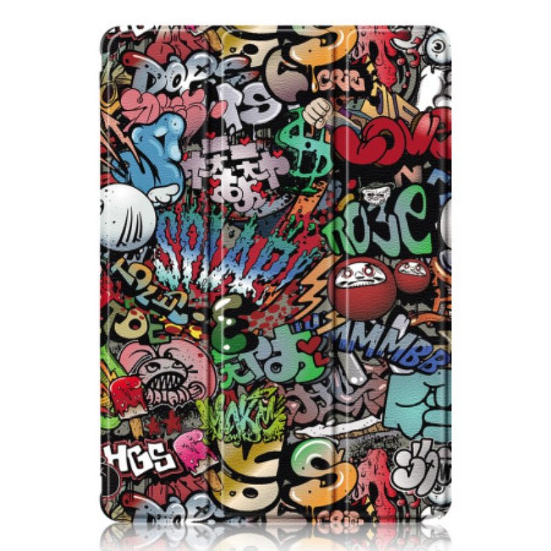 Samsung Galaxy Tab S10 Plus Graffitikuvioinen Läpinäkyvä Takakansi