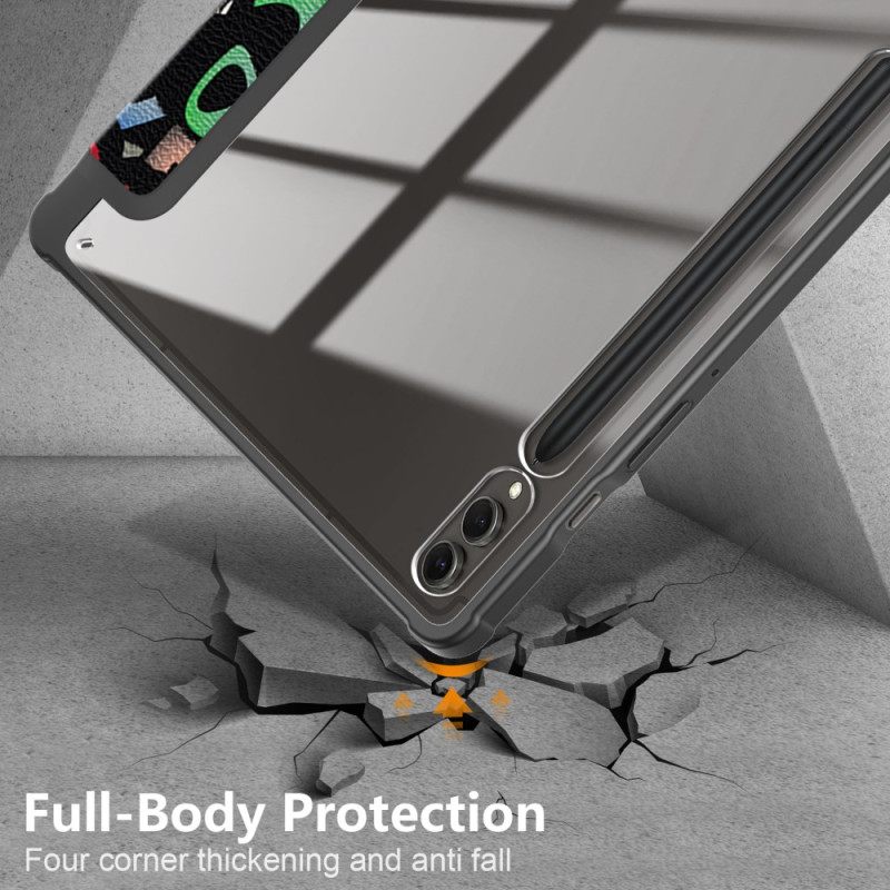 Samsung Galaxy Tab S10 Plus Graffitikuvioinen Läpinäkyvä Takakansi