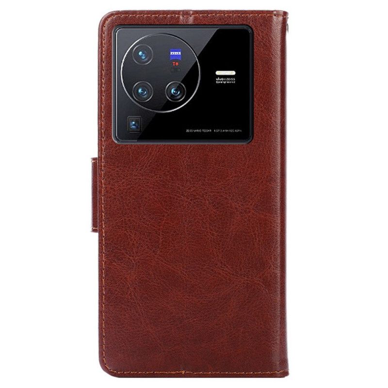 Kotelot Vivo X80 Pro Vintage Leather Style