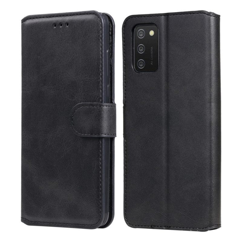 Kotelot Samsung Galaxy A03s Faux Leather Retro