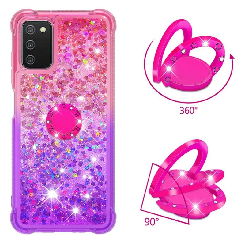 Kuori Samsung Galaxy A03s Glitter Ring Tuki