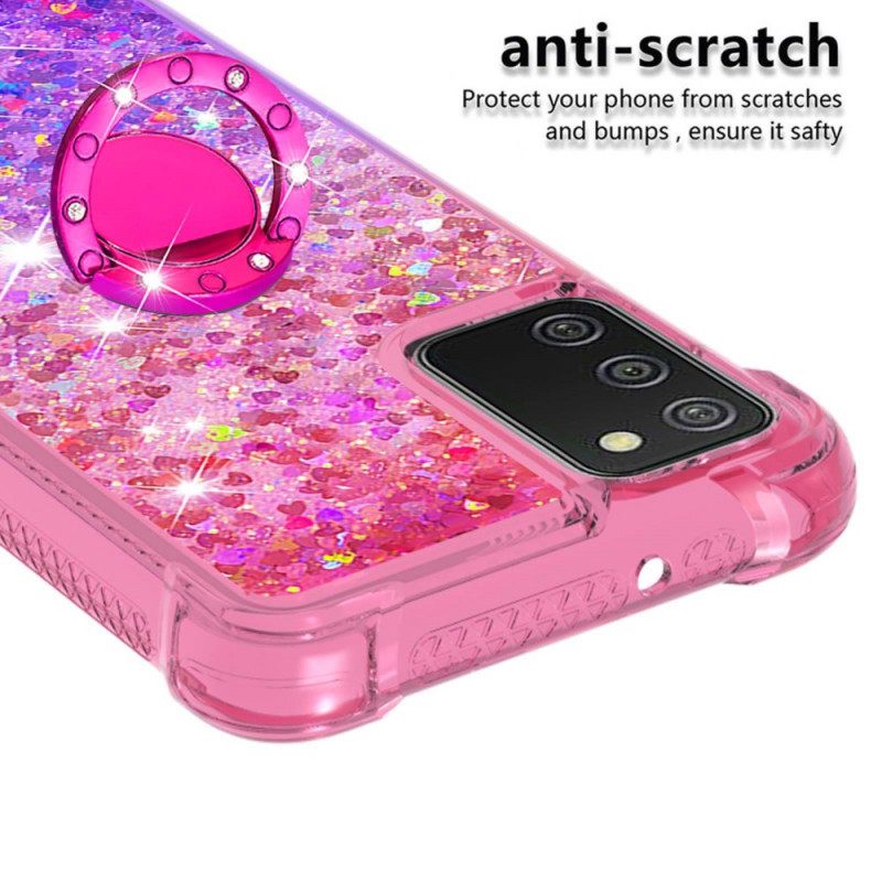 Kuori Samsung Galaxy A03s Glitter Ring Tuki