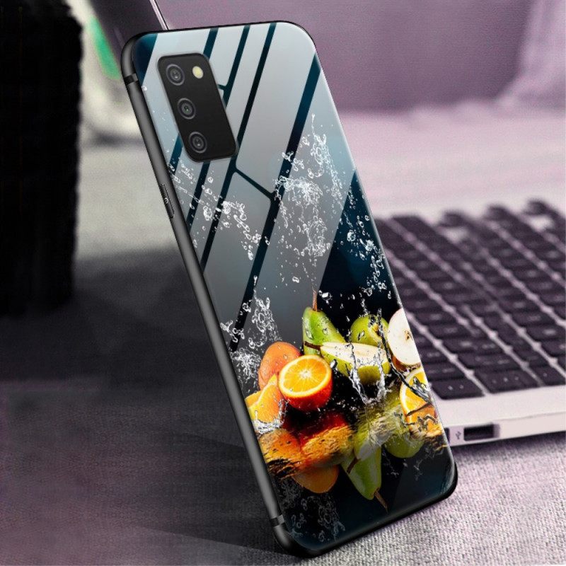 Kuori Samsung Galaxy A03s Red Ray Karkaistu Lasi