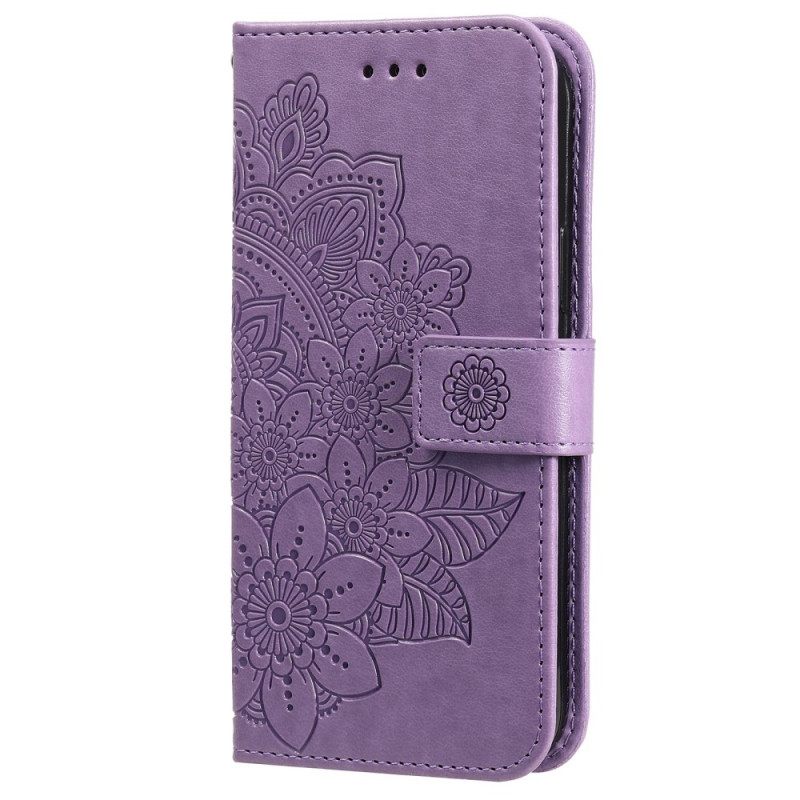 Nahkakotelo Samsung Galaxy A03s Flower Mandala