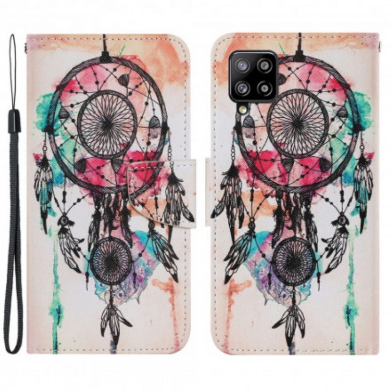 Flip Case Samsung Galaxy A22 4G Dream Catcher Vesiväri