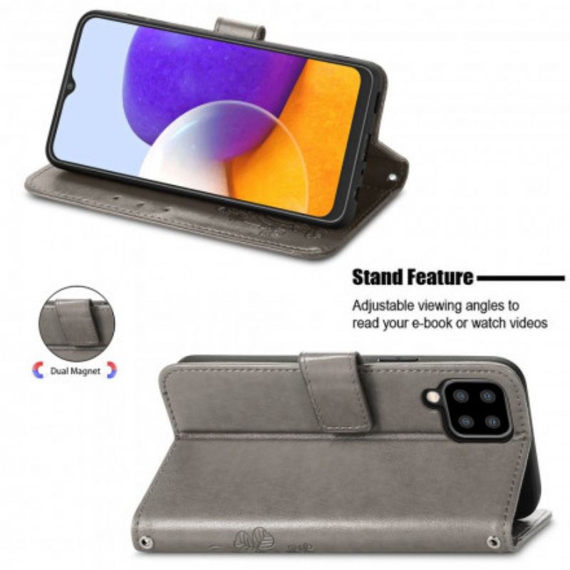 Flip Case Samsung Galaxy A22 4G Four Leaf Clover