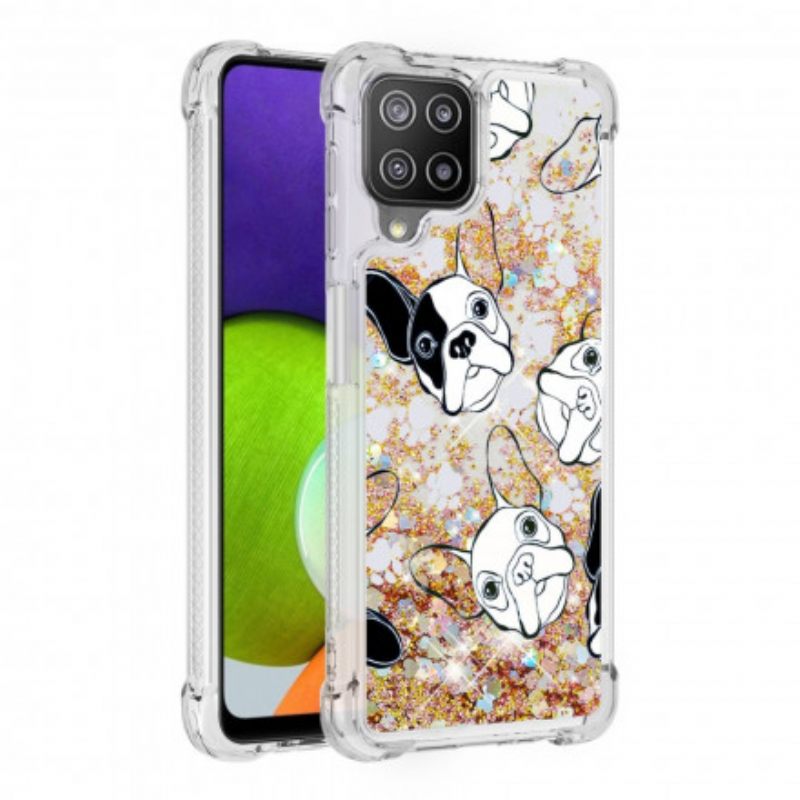 Kuori Samsung Galaxy A22 4G Mr Dog Glitter