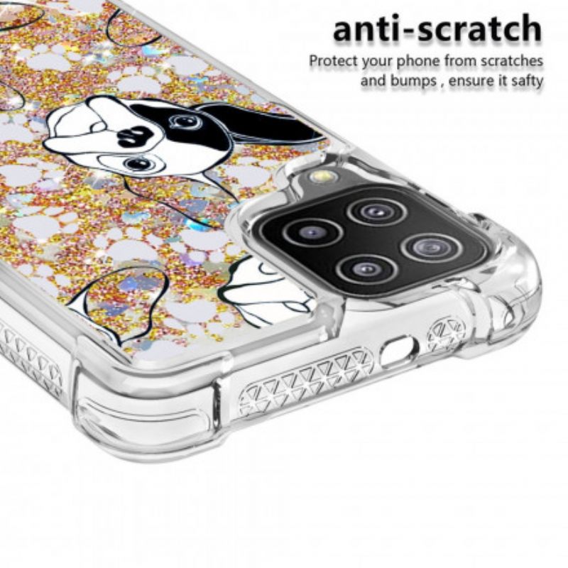 Kuori Samsung Galaxy A22 4G Mr Dog Glitter