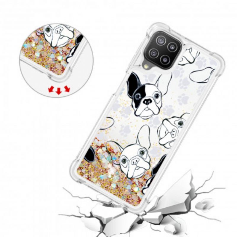 Kuori Samsung Galaxy A22 4G Mr Dog Glitter